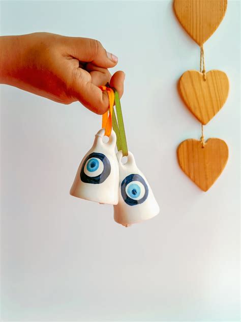 Evil Eye Ceramic Bell – Karigreh