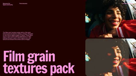 Film grain textures pack (Free resource) | Figma