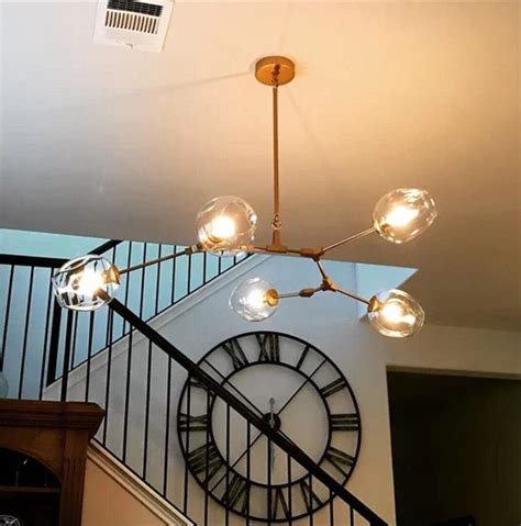 Buy 5-lights Modern Chandelier for Dining Room Living Room Golden Light ...