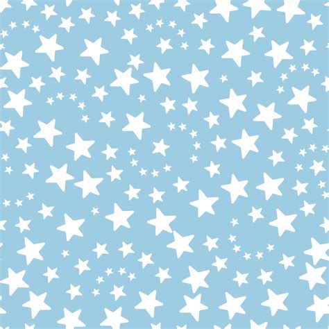 Blue And White Stars Background