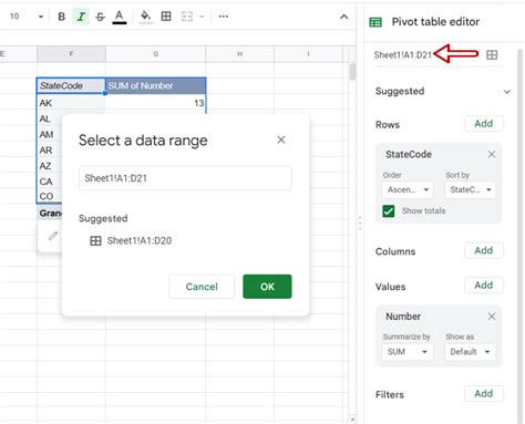 Image result for Update PivotTable Data Google Doc