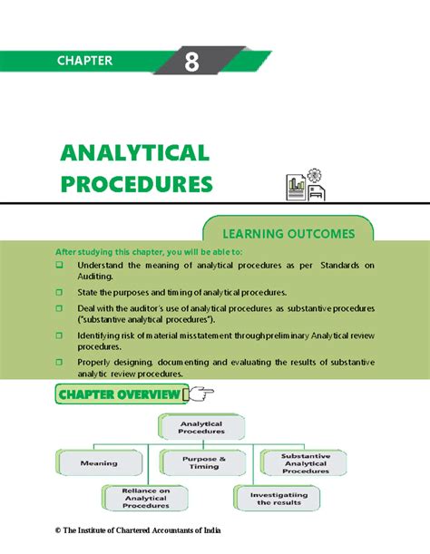 Chapter 8 - Analytical procedures - LEARNING OUTCOMES ANALYTICAL ...