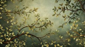 Whispering Green Branches Wallpaper Mural - Magicdecor®