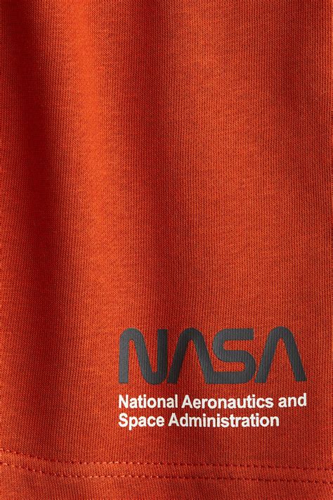 Printed sweatshorts - Dark orange/NASA - Kids | H&M IN