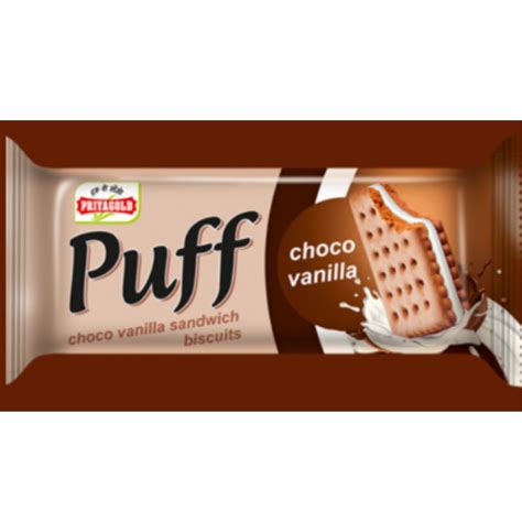 Puff - Choco Vanilla Sandwich Biscuits Priya Gold – JITCO
