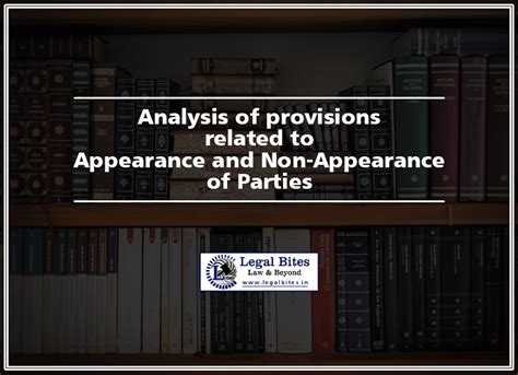 Appearance and Non-Appearance of Parties before a Court