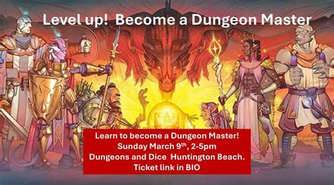 Become a Dungeon Master! DM 101, Dungeons & Dice Games, Huntington ...
