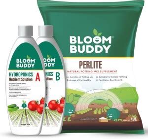 Bloom Buddy Hydroponics AB Nutrient solution andPerlite Fertilizer ...