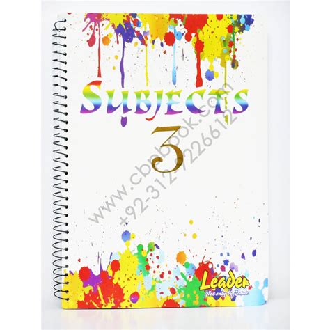 LEADER 3 Subject Spiral Notebook – CBPBOOK