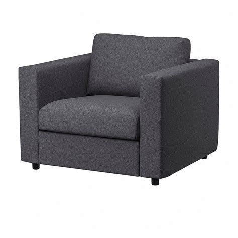 VIMLE armchair, Gunnared medium grey - IKEA