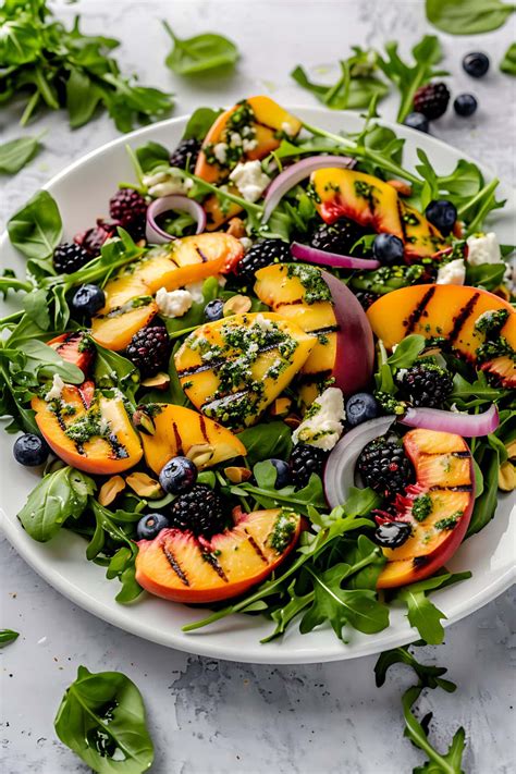 Grilled Peach Salad - Insanely Good