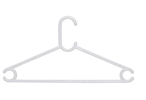 Clastik Plastic Clothes Hanger Set of 12 pcs (White) : Amazon.in: Home ...