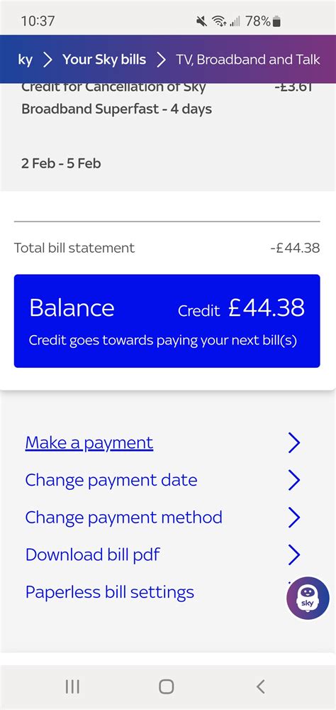 Credit refund | Sky Community