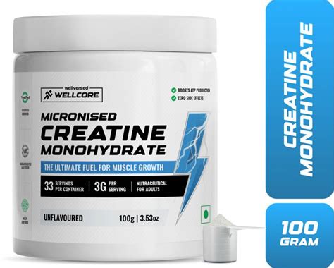 Wellcore Micronised Creatine Monohydrate | Lab Tested | Enhanced ...