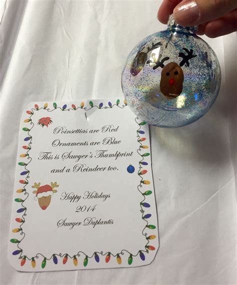 Reindeer Thumbprint Ornaments