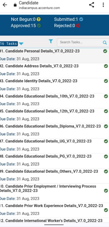 Accenture India — Task approval pending 7170321
