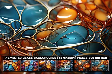 Melted Glass 7 Textures Backgrounds - FilterGrade