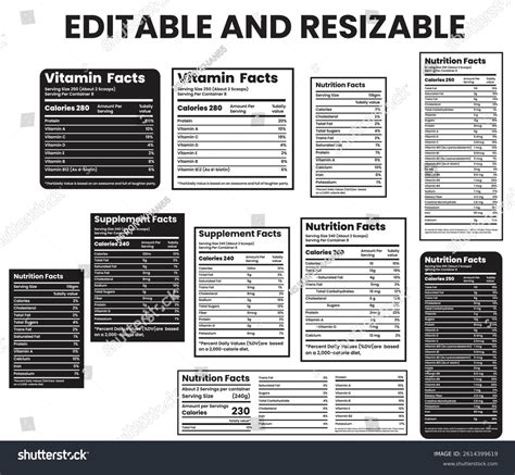 Nutrition Facts Nutrition Facts Label Twisted Stock Vector (Royalty ...