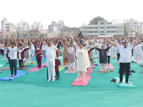 ``Yoga: Karmasu Kaushalam'' World Yoga Day was celebrated in District ...