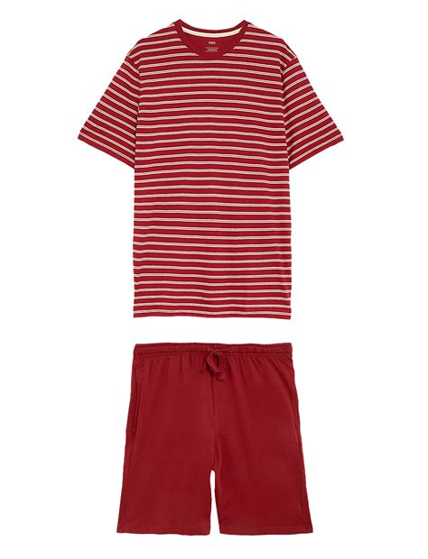 Buy Pure Cotton Striped Pyjama Set at Marks & Spencer