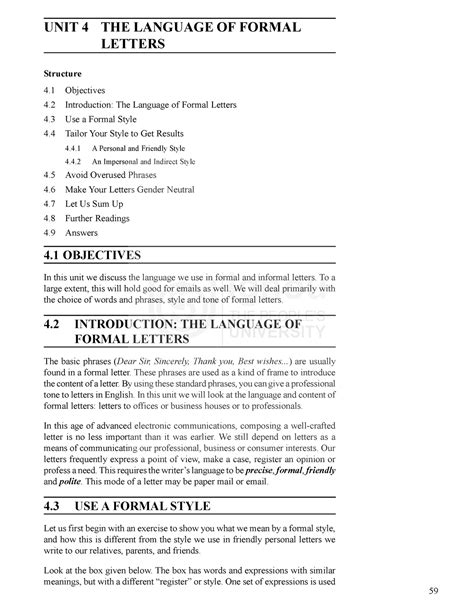 MA ENGLISH LAGNGUAGE - The Writing Skill: Some UNIT 4 THE LANGUAGE OF ...