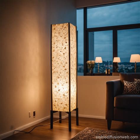 Unique Paper Mache Floor Lamp | Stable Diffusion Online