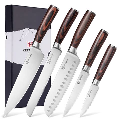 KEEMAKE Chef Knife Set Kitchen Knives - Professional Japanese Kitchen ...