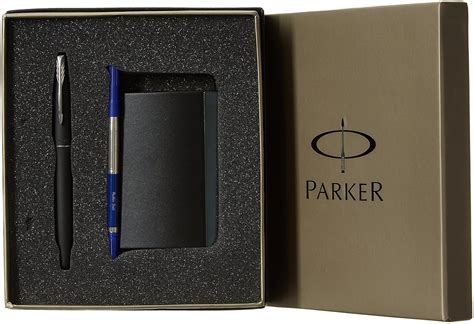 Parker Frontier Matte Black CT Roller Ball point Pen - with Card Holder ...