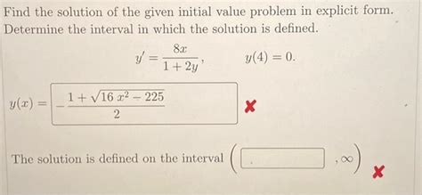 Image result for Solution and Initial Value Problem