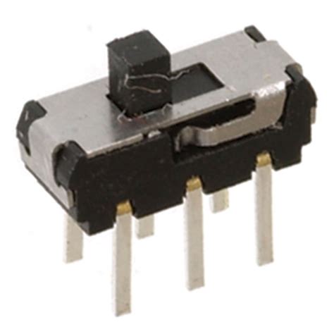 Jameco Valuepro MS22D16 Slide Switch, Min Double Pole Double Throw On ...