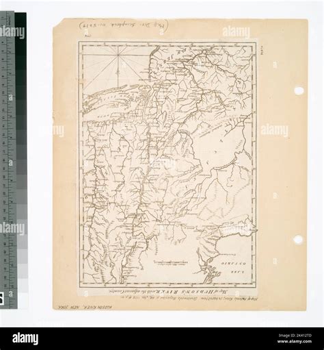 Map of Hudson's River, with the adjacent country. Cartographic. Maps ...
