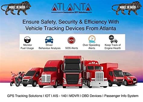 Buy Atlanta Systems E101 GPS Tracker for 3+ Wheeler Vehicles with 2 ...