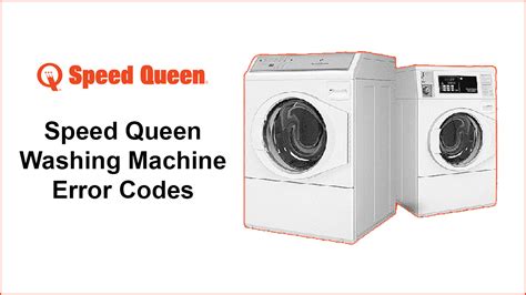 Image result for Speed Queen Washing Machine Error Codes