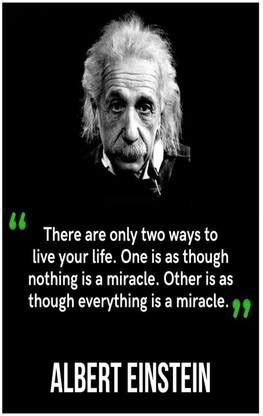 Albert Einstein Wall Poster For Room Paper Print - Quotes & Motivation ...