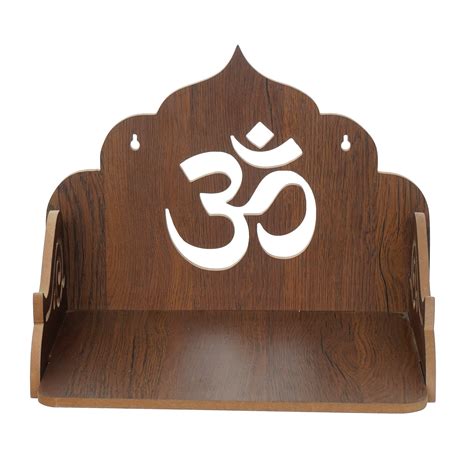 Om Design Laminated Wood Pooja Temple/Mandir - eCraftIndia Online