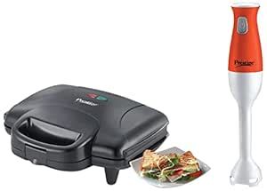 Buy Prestige PGMFD 01 800W Sandwich Maker (Black) & PHB 11.0 Hand ...