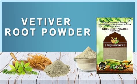 Buy Birju Mahavir Vetiver Root Powder - Khus Root Powder - Vala - Kas ...