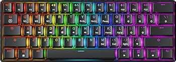 GK61 Mechanical Gaming Keyboard - 61 Keys Multi Color RGB Illuminated ...