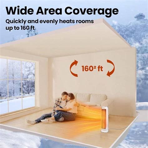 Climatik Oscillating White Tower Fan Heater - Ceramic PTC - Tat 2 Power ...