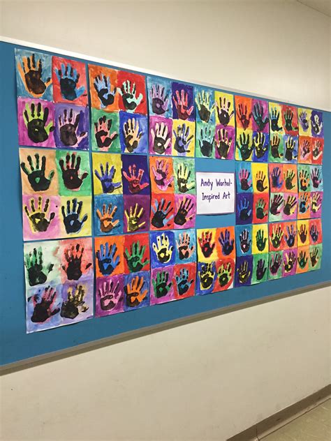 Andy Warhol inspired art in grade 2/3 | Elementary art projects, Andy ...
