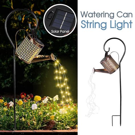 Image result for Watering Can Solar String Lights