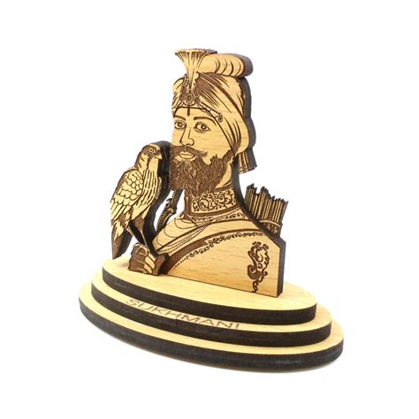 Sikh Wooden Idol Car Decorative - Guru gobind singh ji – Karizma Jewels