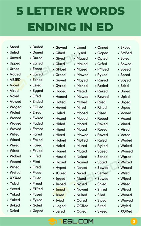 5 Letter Words That End In Era