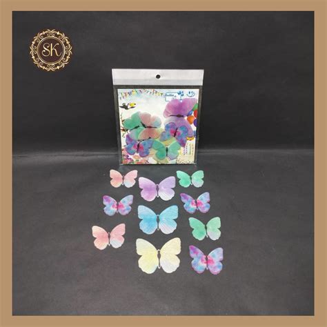 Edible Wafer Butterfly | Pre-Cut Wafer Paper | Stick on Cake Decor | C ...