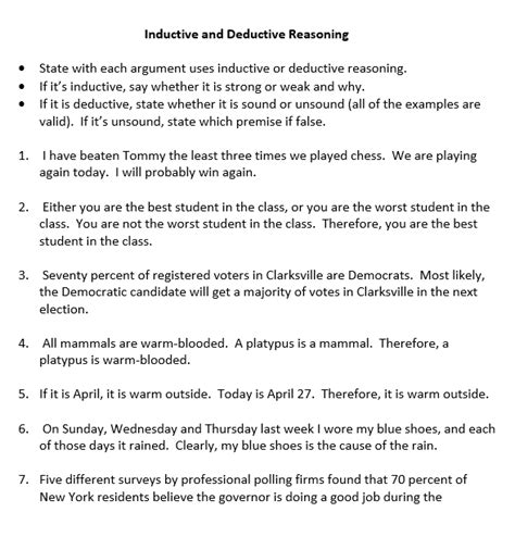 Deductive Reasoning Math Problems Worksheets PDF 的图像结果