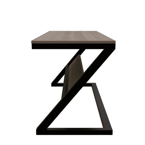 Buy Wooden Twist Z-Shaped Executive Study Desk Table laminated Top with ...