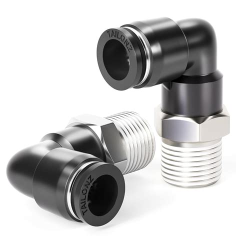 TAILONZ PNEUMATIC Male Elbow 12mm Tube OD x 1/2 Inch NPT Thread 90 Push ...