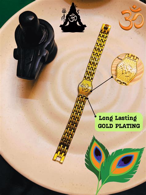 Gold-Plated Unique Grid Om Bracelet + Mysterious🎁Gift – Japnam