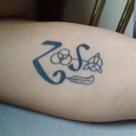 Led Zeppelin Symbols Tattoo
