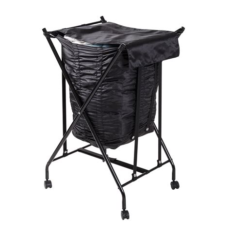 Black Laundry Basket On Wheels